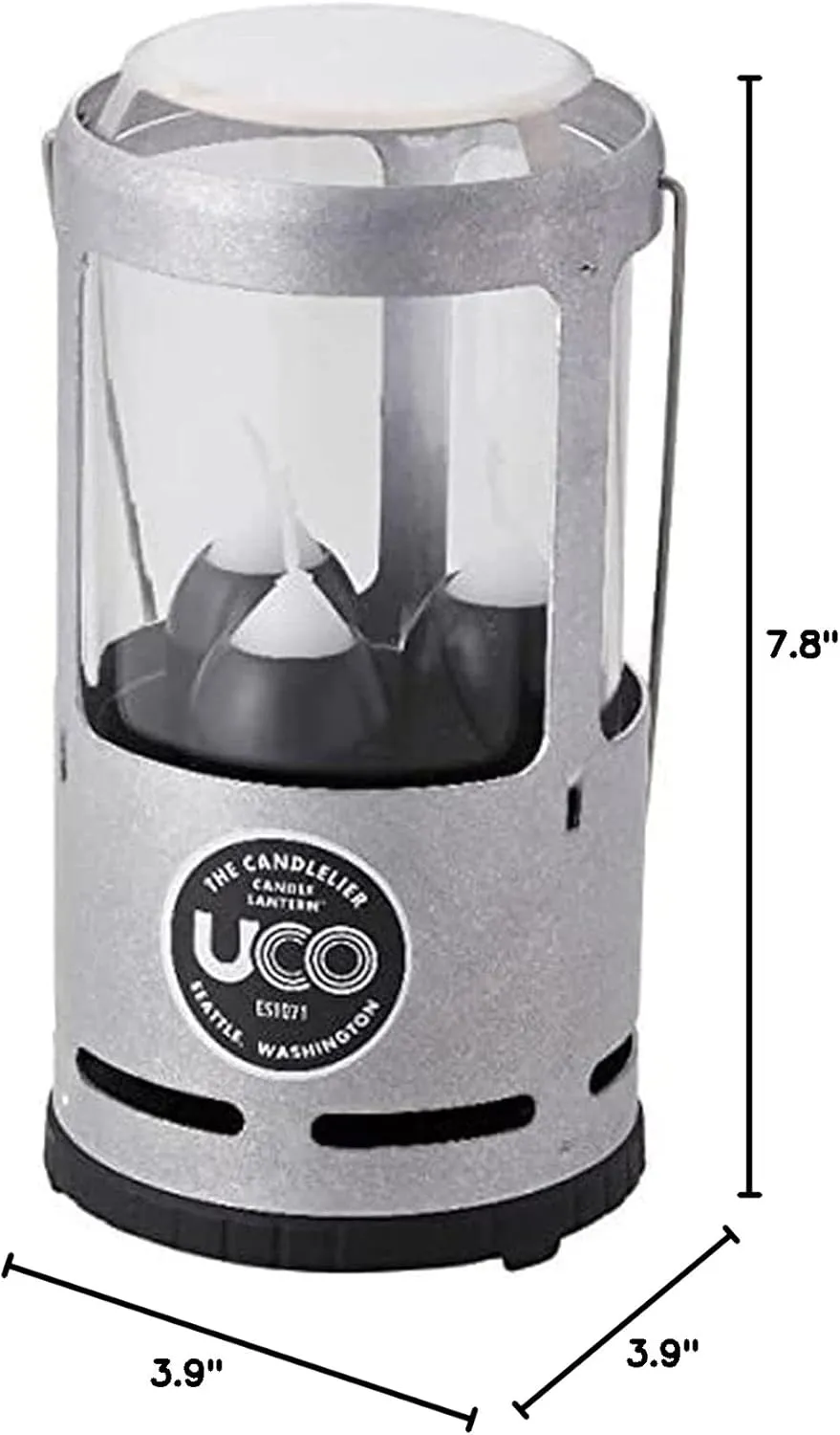 Uco 24393 Candelabra Lantern, Aluminum, 7.9 x 3.9 inches (20 x 10 cm), Genuine Japanese Product