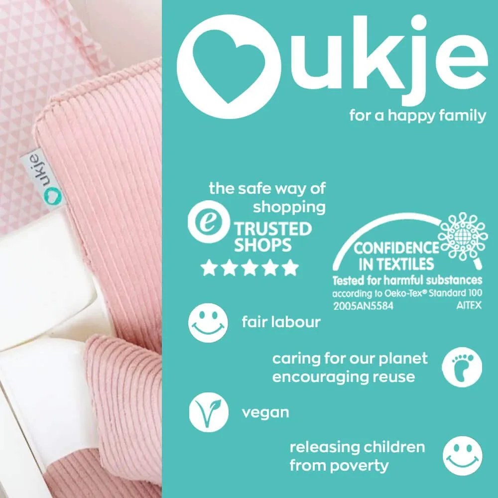 UKJE | Cushion Compatible with Stokke Tripp Trapp | Beige Cushion for Tripp Trapp High Chair l Seat Cover Compatible with Stokke Tripp Trapp Baby Chair l Seat Cushion Made in Europe