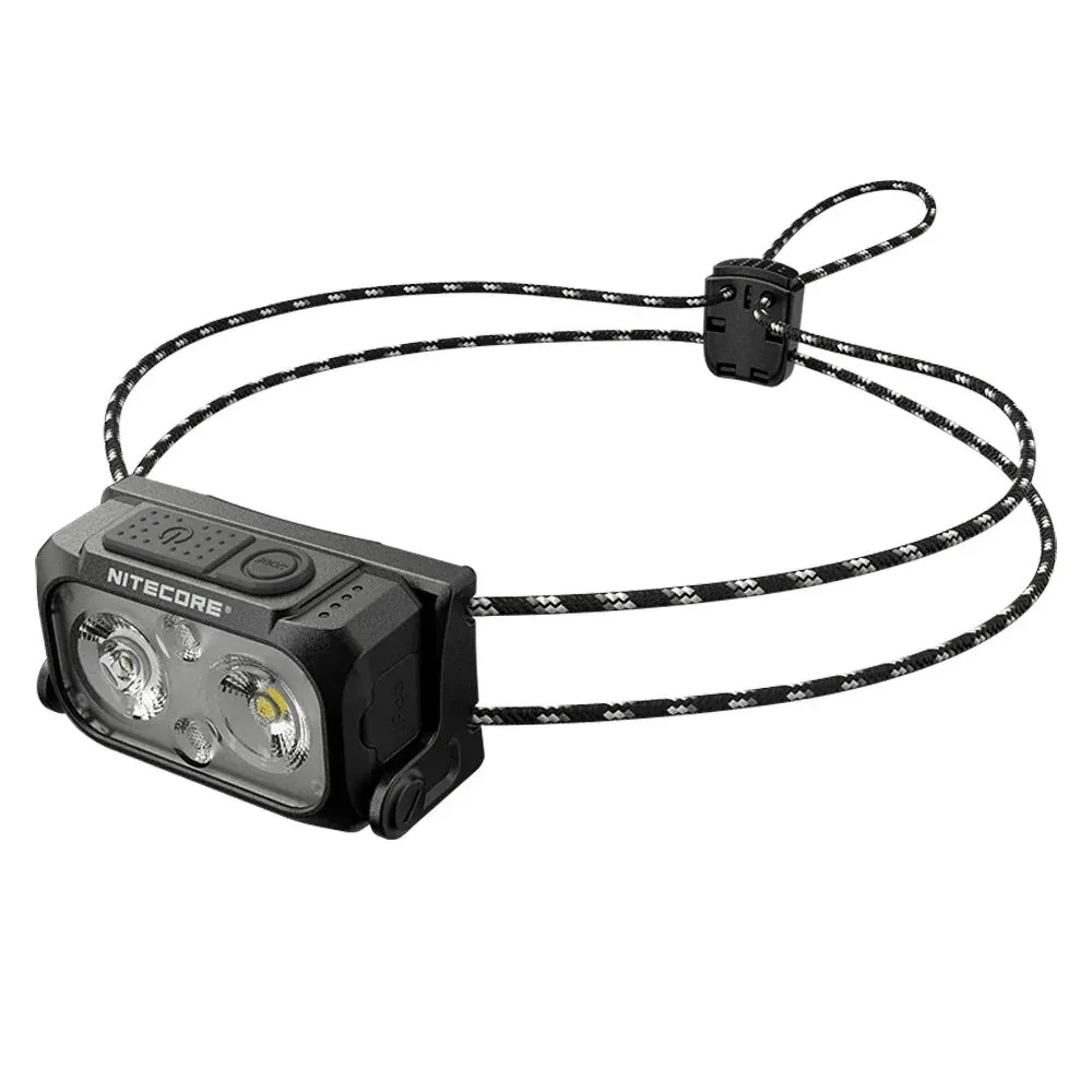 Ultra Lightweight Dual Beam Headlamp 360 Lumens, USB-C Rechargeable, White & Red Light