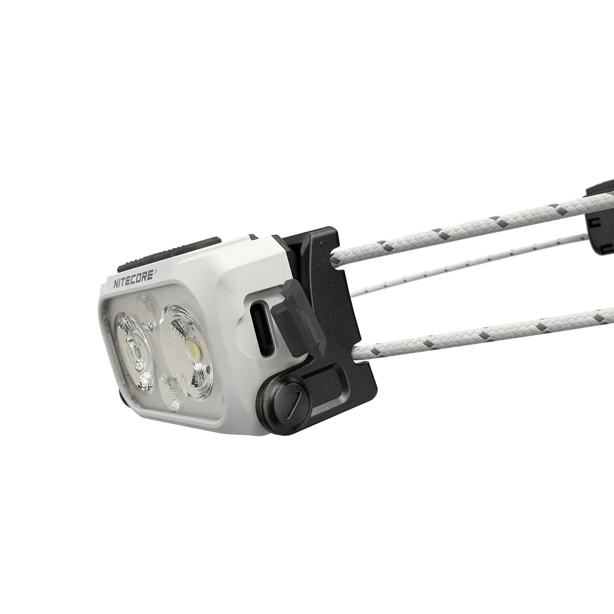 Ultra Lightweight Dual Beam Headlamp 360 Lumens, USB-C Rechargeable, White & Red Light