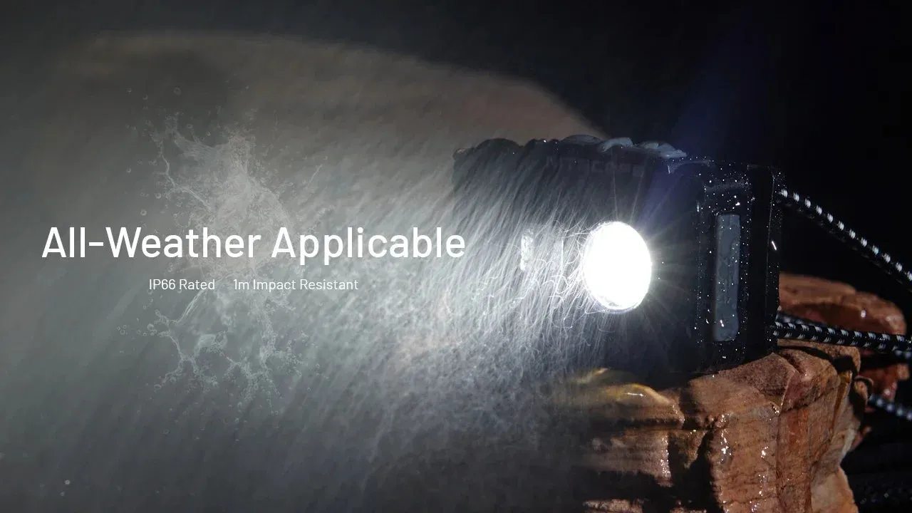 Ultra Lightweight Waterproof Headlamp 360 Lumens USB-C Rechargeable