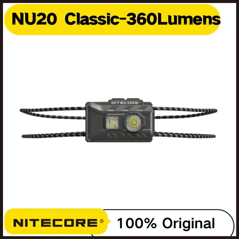Ultra Lightweight Waterproof Headlamp 360 Lumens USB-C Rechargeable