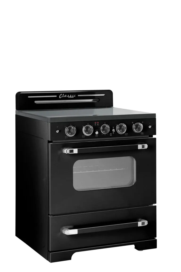 Unique 30" Classic Retro Electric Range With Convection Oven (SmoothTop)