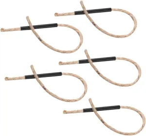 VANZACK 10pcs Waxed Fire Starter Rope with Sleeve for Camping Outdoor BBQ Hiking and Fishing Safe for Starting