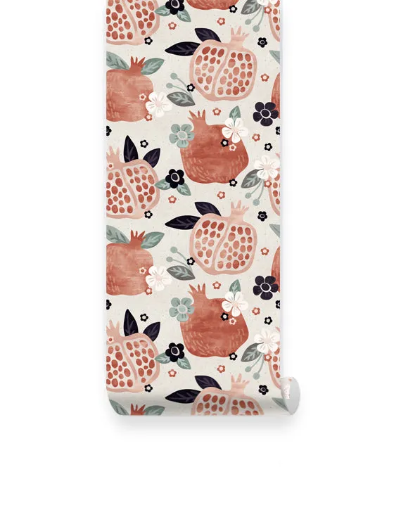 Vintage Pomegranate Wallpaper