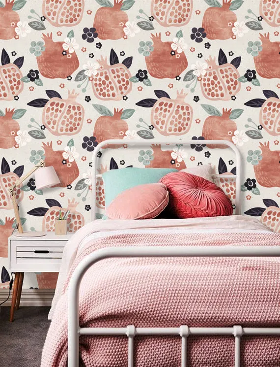 Vintage Pomegranate Wallpaper
