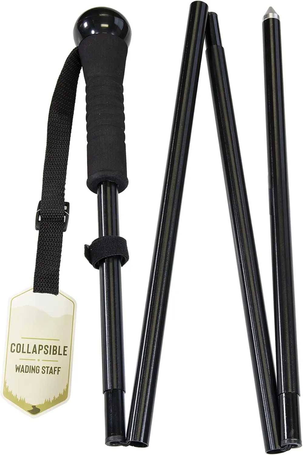 Wading Staff - 54” Extended, 15” Collapsed - Quality Durable Fishing Gear for Fast Moving Water Rivers and Streams