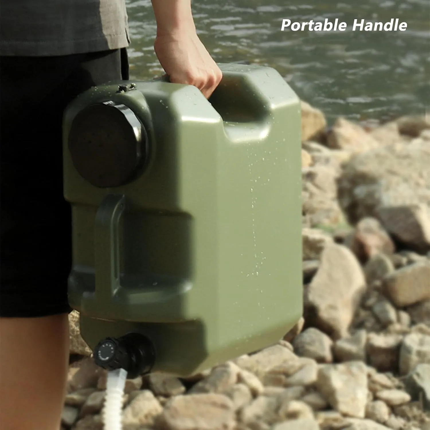 Water Jug,Water Tank,Portable Water Containers with Spigot,Water Storage Camp Water Jug,Multifunction Water Storage Containers for Camping Outdoor Hiking(10L,绿色)