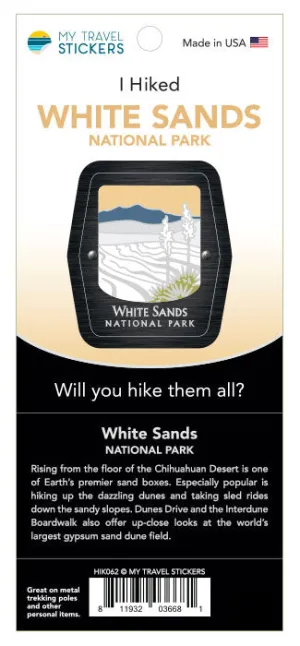 White Sands I Hiked