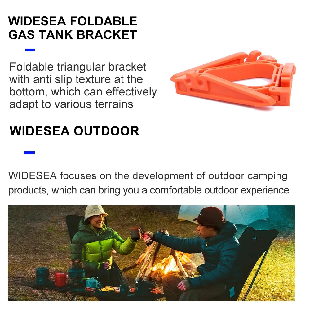 WIDESEA Gas Tank Bracket – Foldable Tripod Stand for Camping Stoves