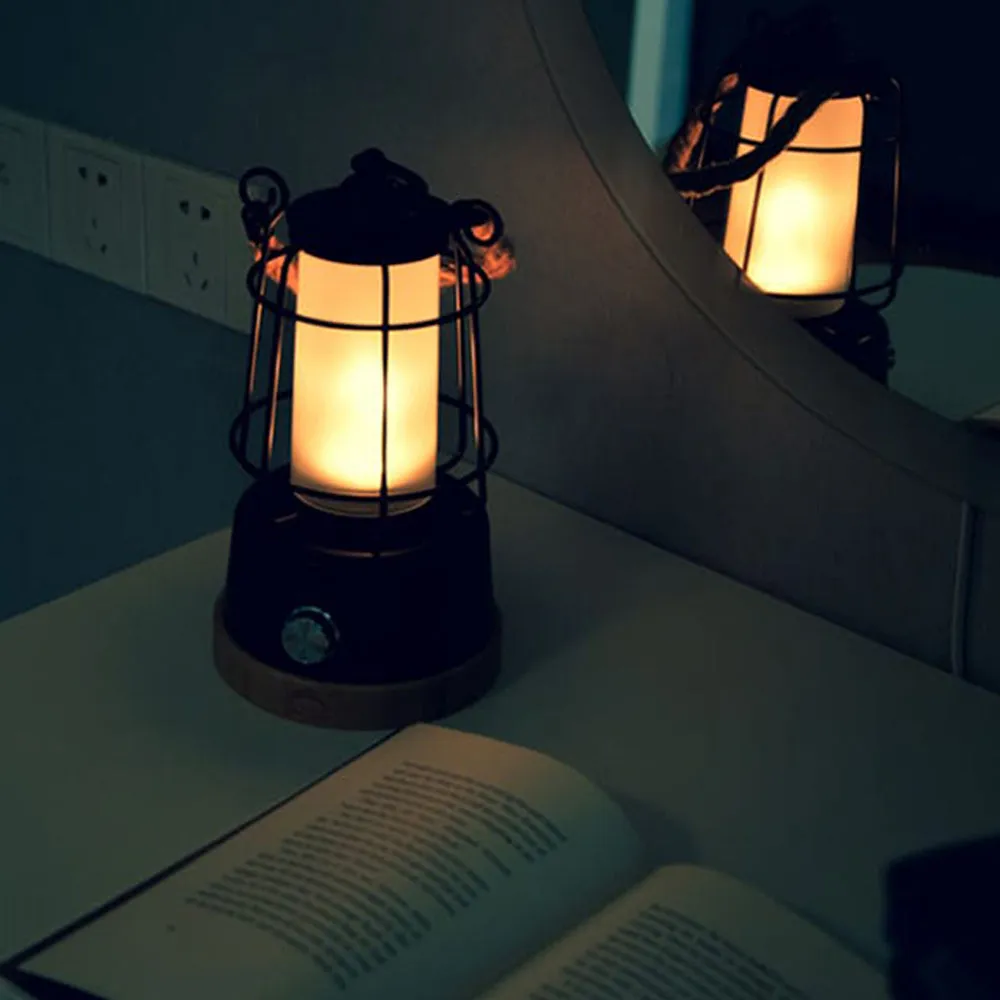 WILDLAND Outdoor Hanging Lantern Waterproof LED Light Rope Handle Camping Garden