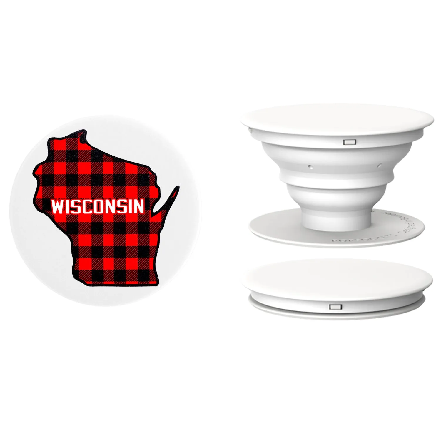 Wisconsin Plaid Pop Phone Stand