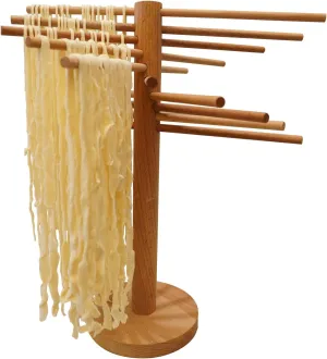 Wooden Pasta Drying Rack Noodles Hanger Big Size Pasta Rack Collapsible Fresh Noodle Rack Taller Noodles Drying Rack rejilla de secado de fideos Rainlily Wen