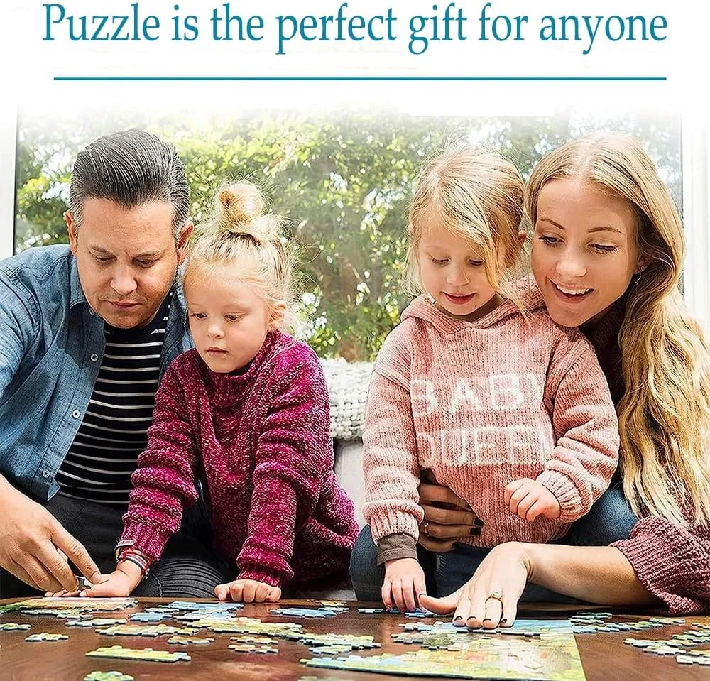Wooden Puzzles for Adults 500 Pieces - Funny Jigsaw Puzzle Fall Lantern Pumpkins Sunflower Interactive Jigsaw Puzzle Wooden Puzzles,Gifts for Family and Friends Family Toys,Stress Reduction Games