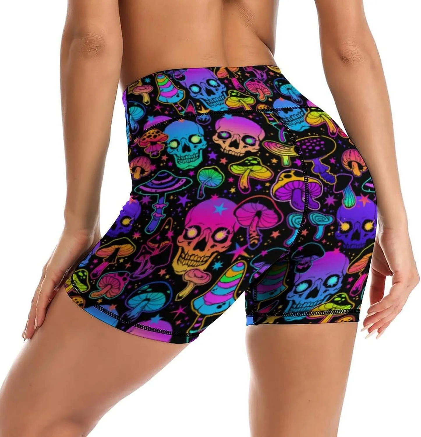 Yoga Shorts for Women High Waisted Biker Shorts Gym Athletic Running Workout Yoga Pants