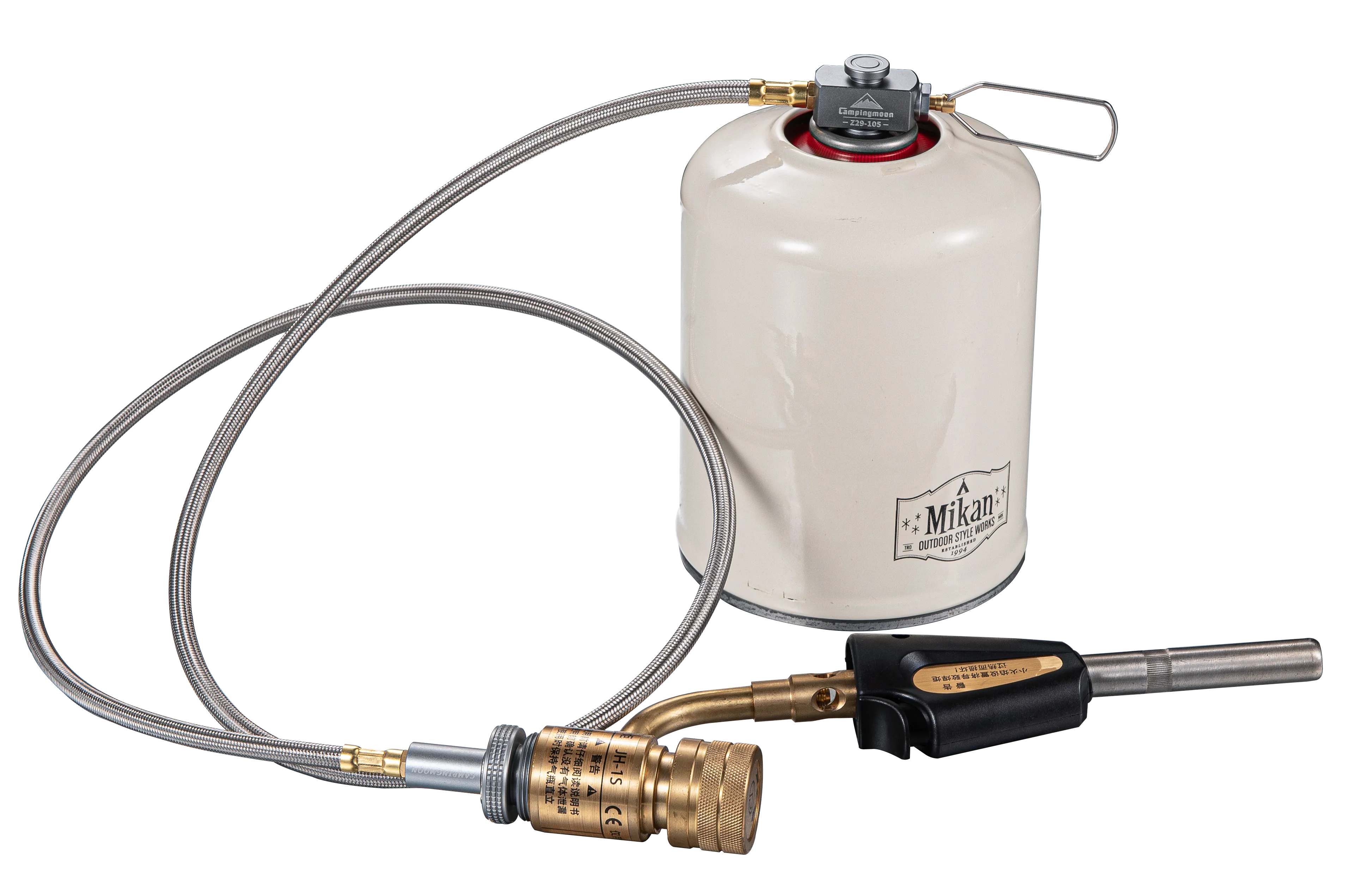 Z29-105-1 Propane Gas Stove  Adapter, EN417 Lindal Valve to Propane Stove with 41" Hose