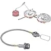 Z29-30 CAG 600 Propane Torch Stove Adapter with 11.8" Hose, EN417 Lindal Valve to CAG 600