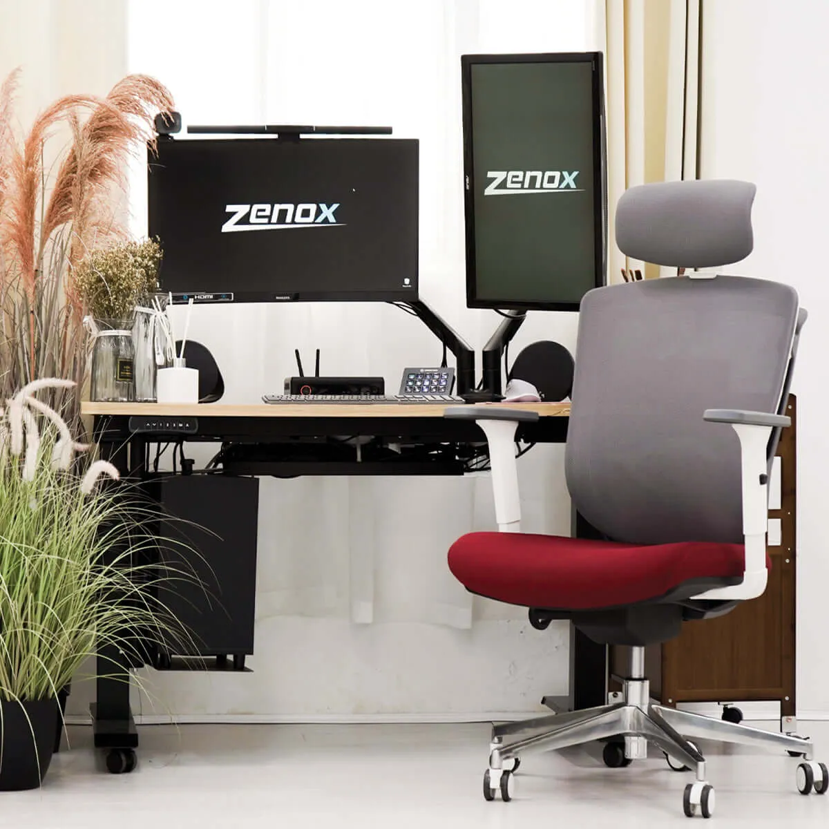 Zenox Ergonomic - Zagen Office Chair (Mesh & Foam/Green)
